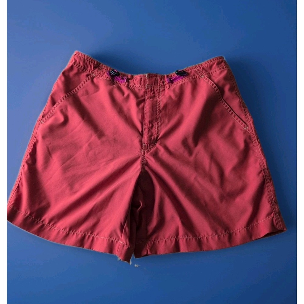 GAP‎ Adjustable Board Shorts Sz Small 6" inseam Orange 100% Poly Womens GUC!